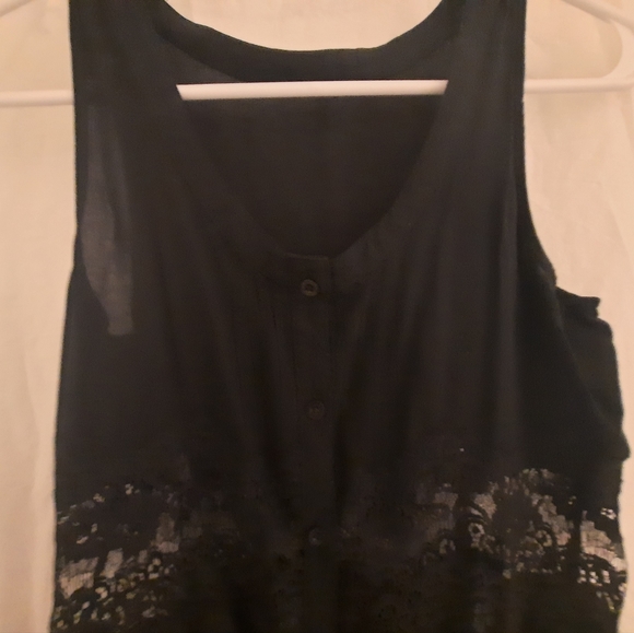 Forever 21 Black Sheer Dress, size Med. - Picture 6 of 6
